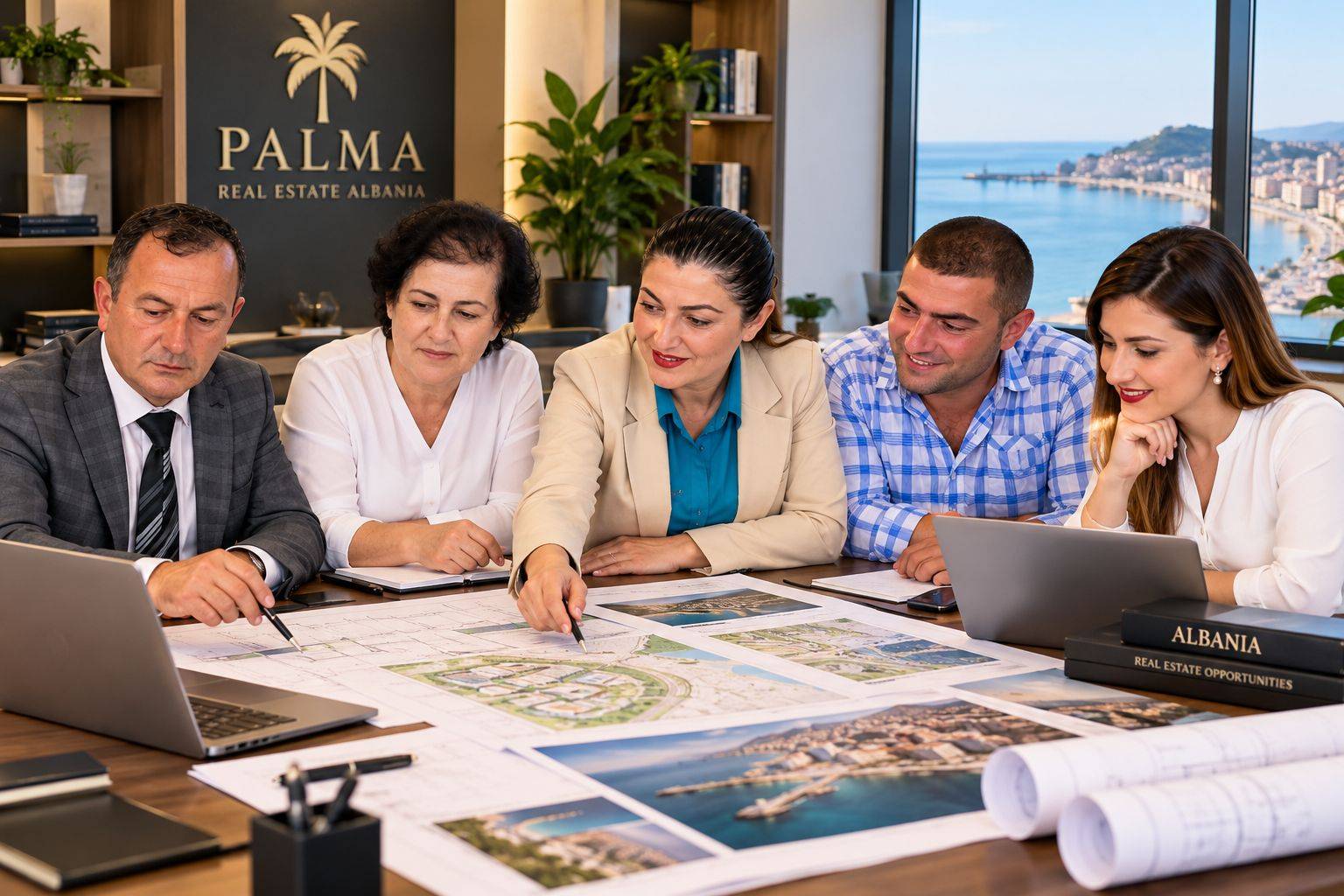 The PALMA team at the Durrës office